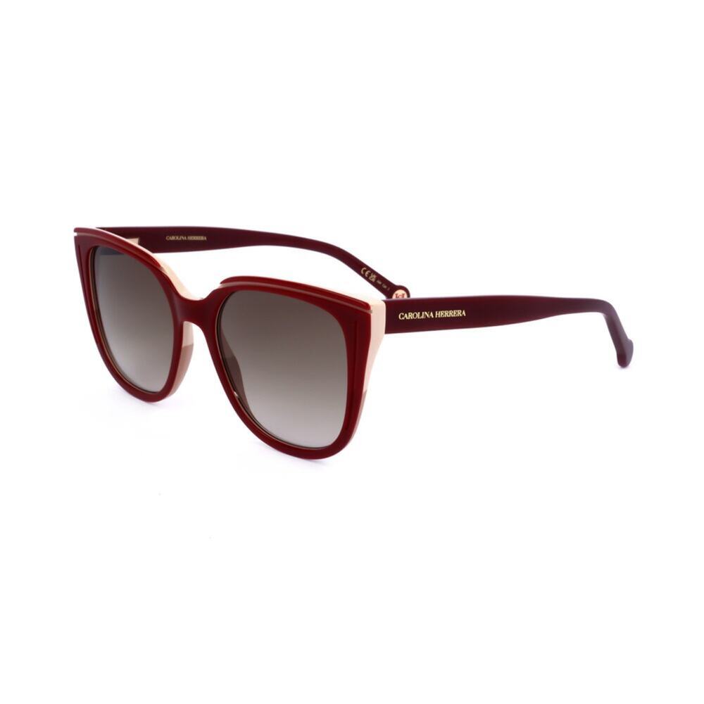 NEW Carolina Herrera HER 0144/S 0R9SHA Burgundy/Beige Sunglasses authentic